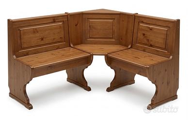 Panca Angolare in Legno con tavolo Scavolini