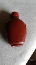 SNUFF BOTTLE    - porta profumo in diaspro rosso