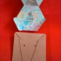 Collana Ezzelino cuore rosa con zircone