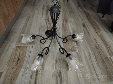 Lampadario bocce in vetro