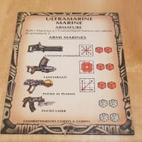 Ultramarines Scheda Armi Star Quest MB 1990