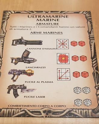 Ultramarines Scheda Armi Star Quest MB 1990