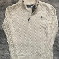 maglione ralph lauren bianco nuovo taglia m