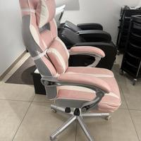 Sedia Rosa stile Gaming - perfetta per ufficio