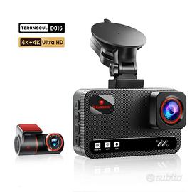 TERUNSOUL D016 Dash Cam 4K+4K Anteriore Posteriore