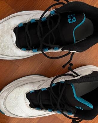 Jordan Max Aura 3 Bianco Cyber Verde foglia di tè