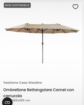 Ombrellone giardino nuovo