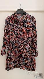 Camicia lunga a fiori, Piazza Italia, taglia XS.