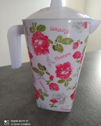 Caraffa plastica in fantasia nuova 