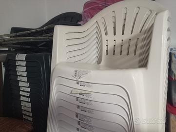 6 PZ sedia per giardino e terrazzo 