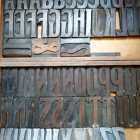 Caratteri tipografici in legno 