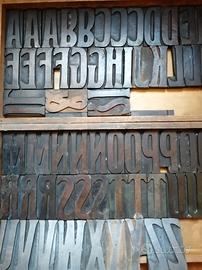 Caratteri tipografici in legno 