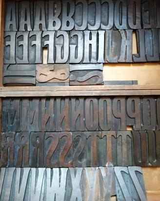 Caratteri tipografici in legno 