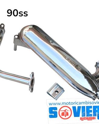 Marmitta Siluro IGM Cromata Vespa 90 SS