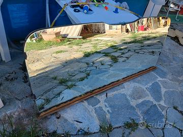 Vecchia specchiera, bordi, stondati cm 180 x 80