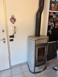 Stufa a legna Piazzetta ventilata doppia uscita