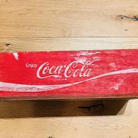 Coca-Cola vintage: cassa legno, bicchieri