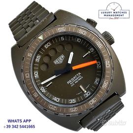 HEUER Regatta 134.602 olive green PVD 1980's