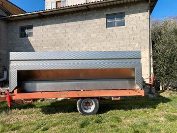 Vasca trasporto uva con coclea
