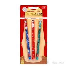 Set 3 Penne Gel Cancellabili Legami Natale 2025 "