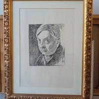 Litografia Giorgio de Chirico - Autoritratto