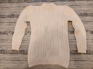 Maglione di lana bianco