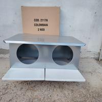Colombaia in acciaio a due nidi
