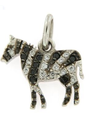 Pomellato Dodo Ciondolo Zebra,  oro bianco 18k