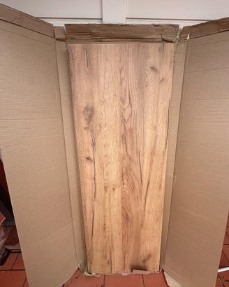 Top effetto rovere 130 cm - Piano bagno o cucina