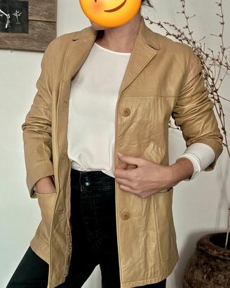 Blazer vintage Fay in vera pelle