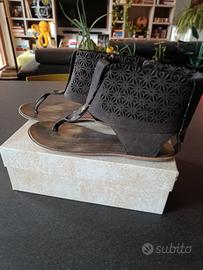 Stivali infradito bassi da donna n° 39