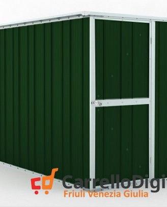 deposito attrezzi giardino 175x307 verde scuro