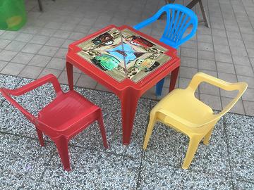 Set da gioco tavolo e sedie