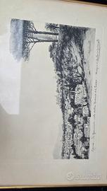 4 vedute di Roma firmate Carbonati incorniciate