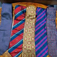set di  5 cravatte in seta