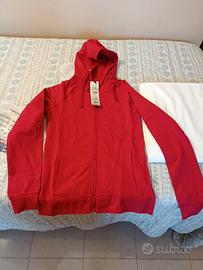 felpe rosse  cottone/elastan nuove 