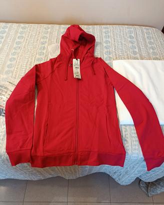 felpe rosse  cottone/elastan nuove 