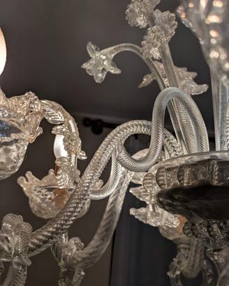 Lampadario in vetro di Murano