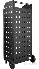 porta legna con ruote 
