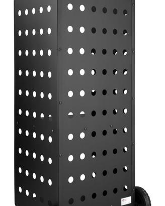 porta legna con ruote 