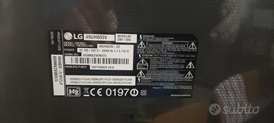 TV led LG 49UH603V pezzi di ricambio 