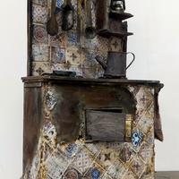 cucina / stufa per presepe 