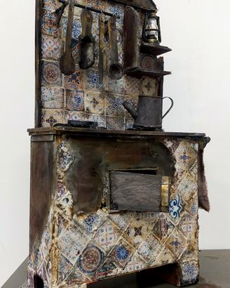 cucina / stufa per presepe 