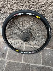 Ruote MTB 26” complete di disco e pignoni, slick