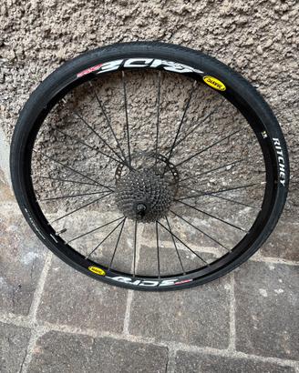 Ruote MTB 26” complete di disco e pignoni, slick