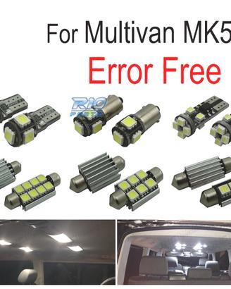 KIT 18 LAMPADE LED INTERNE PER VOLKSWAGEN VW MULTI