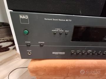 amplificatore Nad av 711 ricambi revisione 
