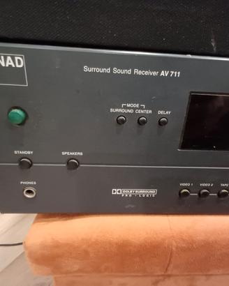 amplificatore Nad av 711 ricambi revisione 