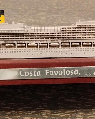 MODELLINO NAVE IN METALLO COSTA CROCIERE 