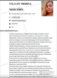 Cameriera , cameriera al piano ,pulizia ,baby